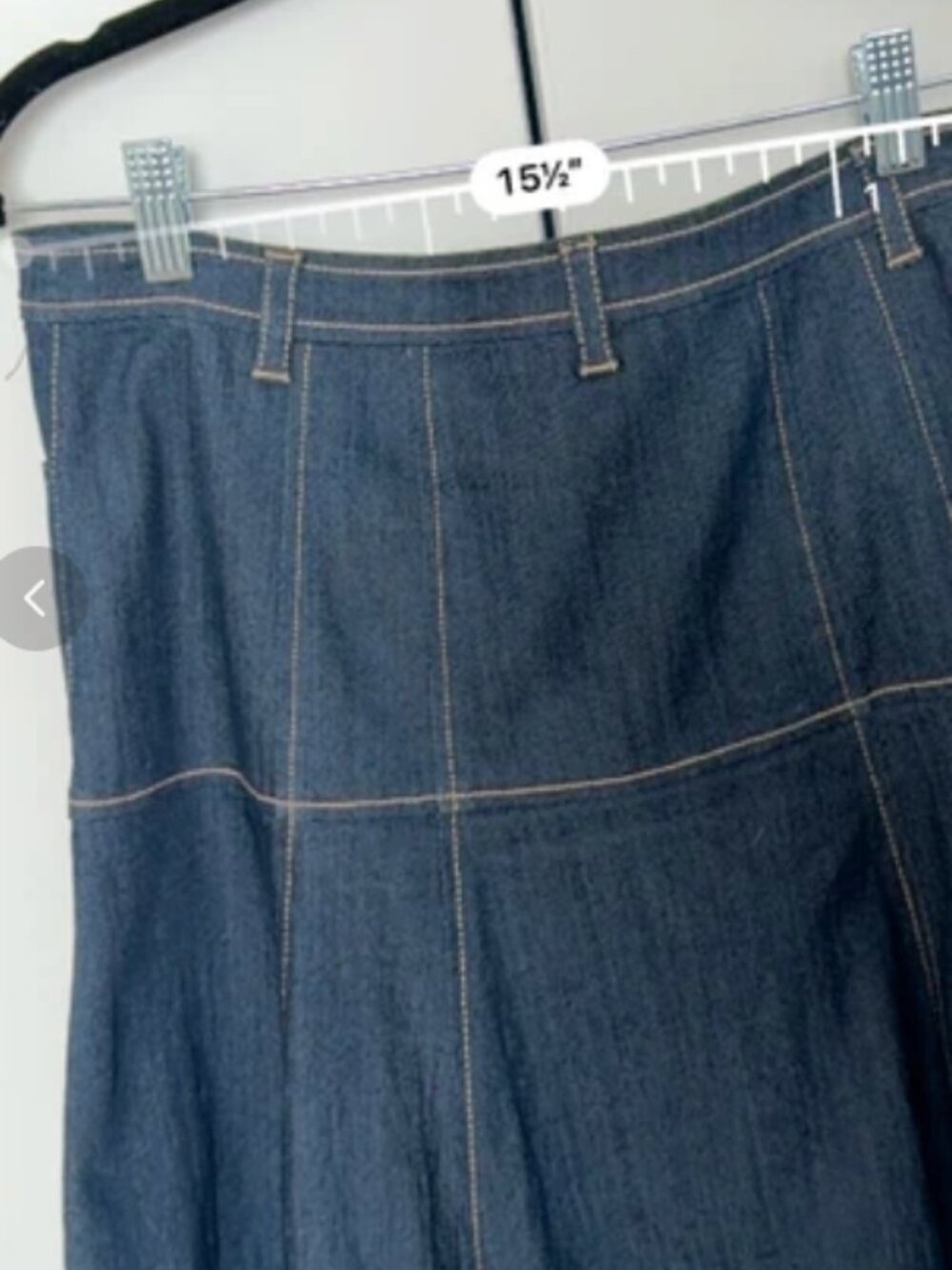 Cinq à Sept's Veena Denim Midi-Skirt - Size 10 - Picture 5 of 5